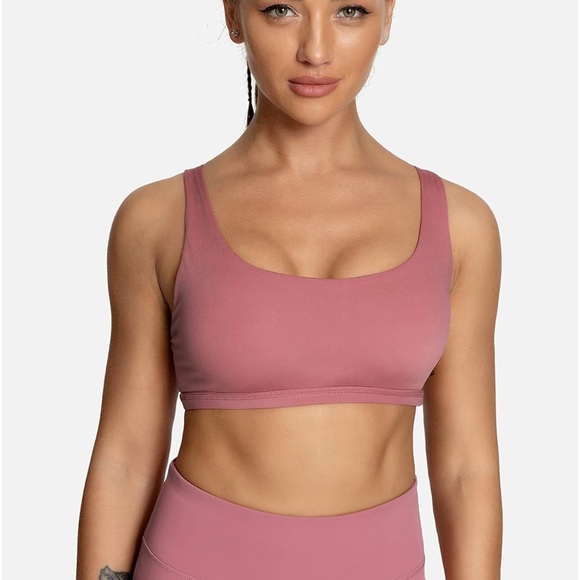 QUEENIEKE Womens Yoga Sport Bra Light Support Strappy Free to Be Bra 77889 - Picture 2 of 4